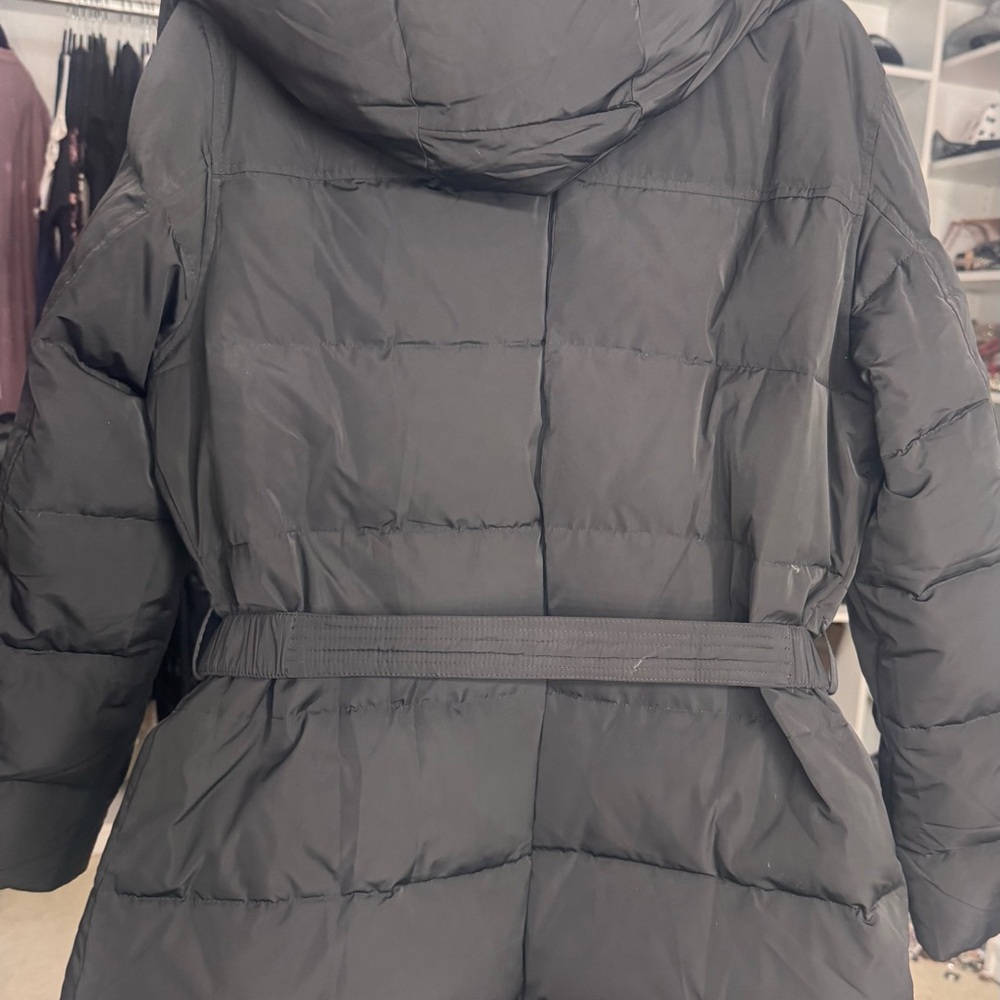 Michael Kors Black Puffer Jacket with Fur Trim - Picture 9 of 10